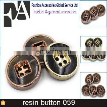 20mm decorative custom resin 4 hole sewing button for clothes coat shirt