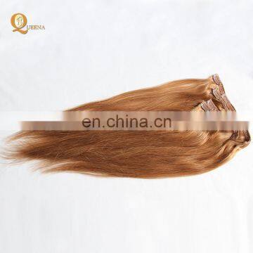 Factory Direct OEM 120 160 220 260grams Set Double Drawn Clip in Hair Extension Full Head Set photo-3