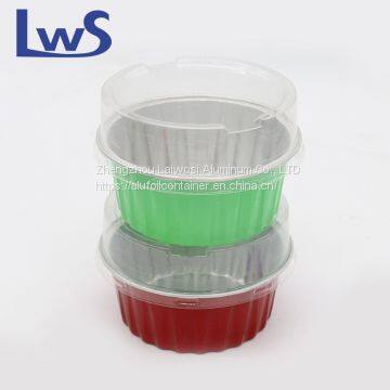 Wholesale Food Grade Aluminum Foil Cake Cups With Plastic Lids photo-4