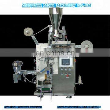 Fully automatic outer and inner tea bag with thread and tag packing machine manufacturer machine