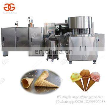 High Efficiency Full Automatic Snow Rolled Sugar Waffle Cone Production Line Rolled Baking Rolling Ice Cream Cone Making Machine photo-2