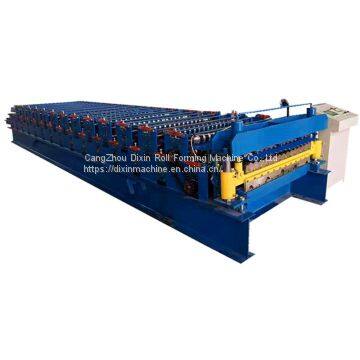 Argentina corrugated trapezoidal two profile roof tile roll forming machine