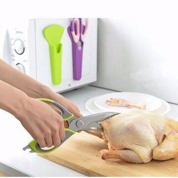 Cross-border Multi-functional Kitchen Scissors Household Scissors Chicken Bone Scissors Food Scissors Meat Scissors Shrimp Fish Bone Refrigerator Scissors photo-2