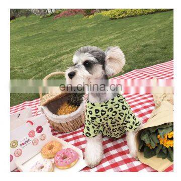 Dog Clothes Leopard Print T-shirt Summer Thin Breathable Pet Shirt Corgi Teddy Schnauzer Pomeranian Clothing photo-2