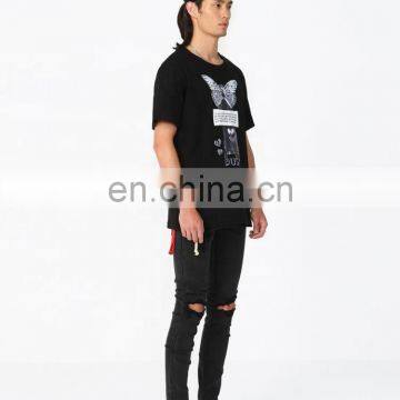 DiZNEW High Quality Digital Print Shirts Oem Butterfly Cotton Dtg Printing T-shirt For Men photo-4