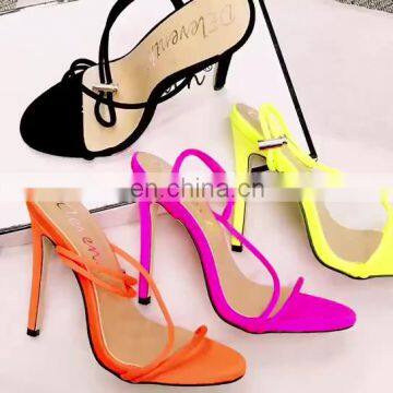 Deleventh Sandals Women Fashion sexy Summer Sandals peep toe Stiletto high heels shoes 10.5 size shoes