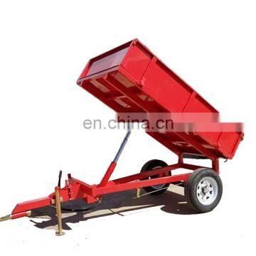 4-wheel farm utility tractor hydraulic tip trailer