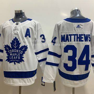 Toronto Maple Leafs #34 Matthews White Jersey