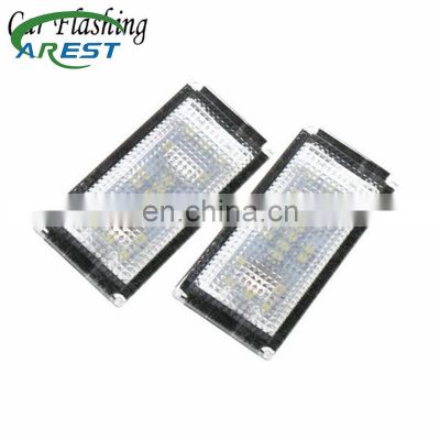 2Pcs Error Free 18 LED Number License Plate Light For BMW E66 E65 7-Series 735i 2006-2008 White 12V Canbus License Plate Light