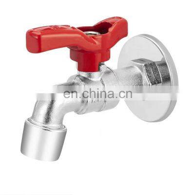 vintage abs chrome plated zink wall cold water hose washing machine garden bibcock tap