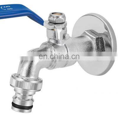 Best sell Chrome Plated Water Saving Faucet Tap Nozzle Garden Long Bibcock For Bathroom