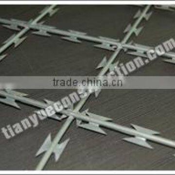 BTO-28 electro galvanized razor wire(factory and supplier)