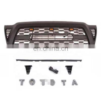 Fit 2005-2011 Tacoma TRD PRO Grill Matte Black Grille With Raptor Led Light photo-4