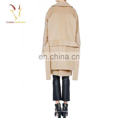 Woven Warmest Winter Women Wool Cashmere Coat photo-4