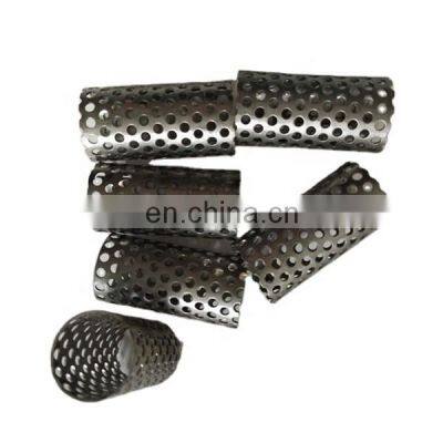 304 weld stainless steel Perforated Round metal pipe strainers