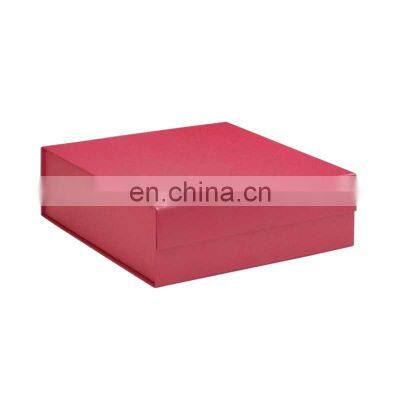 Wholesale luxury large size red color magnetic gift box no ribbon