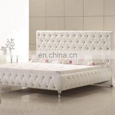 modern bedroom furniture design with with storage leather fabric or Camas Velvet soft bed frame luxury