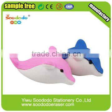 gomu eraser dolphin shaped eraser manufacturer