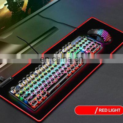 Long Customize Glorious Rubber Game Black Extended LED Large Custom RGB Mouse Pad photo-2