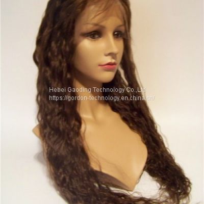 Brown Long Curly Human Hair Wig Wholesaler