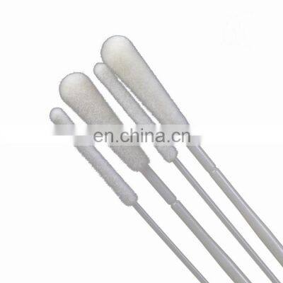 Hig quality sterile specimen collection nasal oral nylon flocked swab