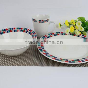 thailand porcelain dinner set, china dinnerware set, christmas porcelain dinner set