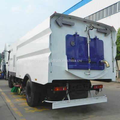 High Quality Dongfeng KINGRUN LHD or RHD Cummins Engine Road Sweeper Truck photo-3