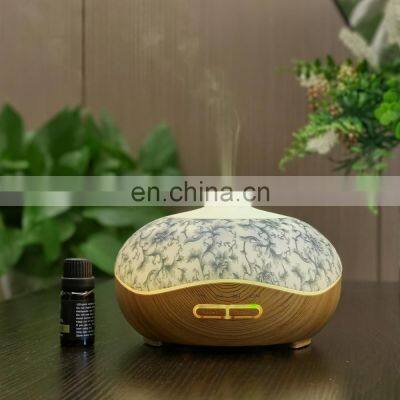 Home 300ml Wood Grain Aromatherapy 300 ml Portable Mini Wooden Ultrasonic Oil Essential Humidifier Aroma Air Diffuser photo-4