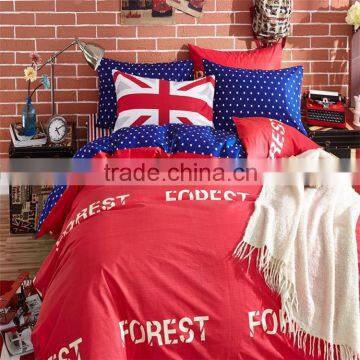 New best selling cheap price cotton bed sheet set cartoon bedding set tree pattern bedding sets