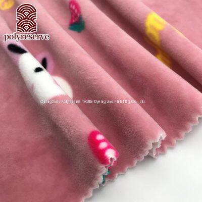 Polyreserve Single Face Pink Cute Design Textile Luxury 100% Poly For Winter Cloth photo-3