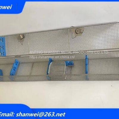 Stainless steel mesh Medical Surgical Lab Dental Tray Sterilization Instruments Cassette Autoclave