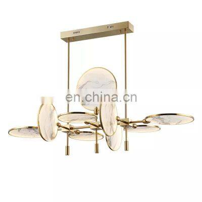 Metal Decoration Modern Chandelier Geometric Pendant Iron Suspension Fixtures Ceiling Lamp