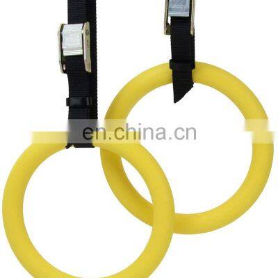 Hot Sale ABS Gymnastic Rings with adjustable straps for Strength and Fitness Training