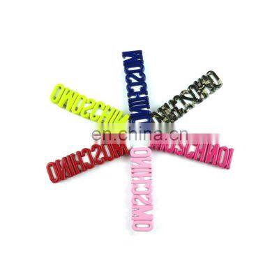 2021 Customization High Quality Different Colors Metal Alphabet DIY Letters Handbag Metal Logo Letters photo-5