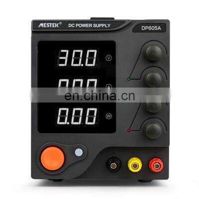 Mestek DP605A Bench Source Power 3-Digit AC DC Voltage Portable Professional Power Supply Laboratory Switching Power Supply