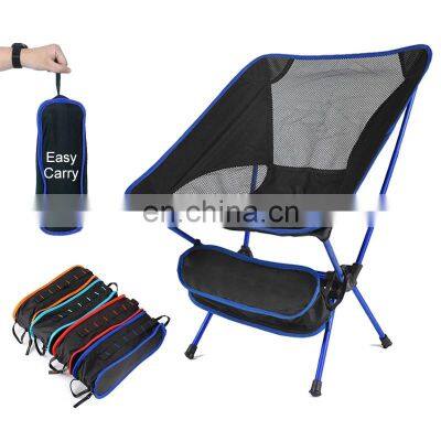 Lightweight Folding Beach Chair Outdoor Portable Camping Chair For Hiking Fishing Picnic Barbecue Vocation Casual Garden Chairs