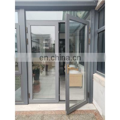 New style chinese top brand customized arched exterior doors with glass soundproof design Aluminum door