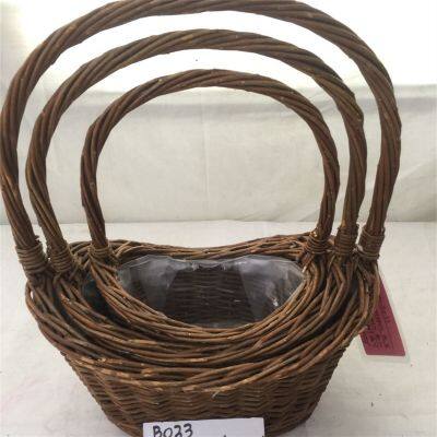 Handmade Cane Willow Wicker For Gardening Wicker Basket Cheap Empty Wicker 