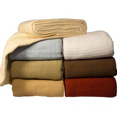 Woven Woolen Polyester Fire-resistant Hospital Blanket photo-4