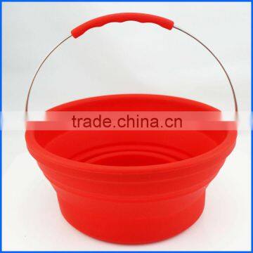 Hot Selling Silicone Folding Bucket Foldaway Bucket