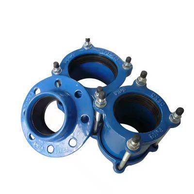 ISO 2531 Universal Wide Range Flexible Pipe Fittings Ductile Iron Flange Adaptors