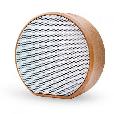 Factory Directly Supply Speakers 3W Portable Bamboo Bluetooth Small Speaker Wooden For Mobile Phone