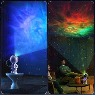 Star Projector With 8 Color Moon Lamp Astronaut Galaxy Projector Remote Control Led Nebula Night Light Gift for Kids Adults photo-4