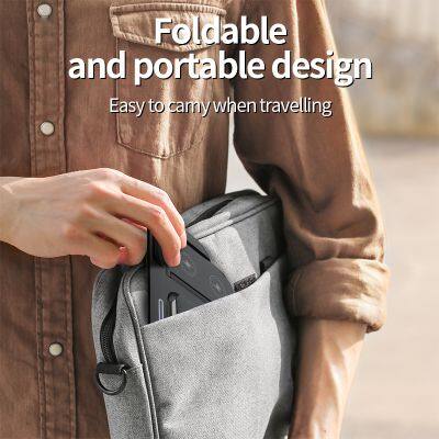 Hot Selling Portable Foldable 3 In 1 Wireless Charger With USB Output Fast Charging Station Stand Dock