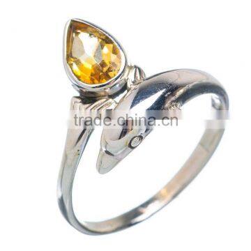 CITRINE RING 925 SOLID STERLING,SILVER EXPORTER,STERLING SILVER JEWELRY,SILVER RING,WHOLESALE SILVER JEWELRY