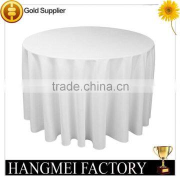 Factory Price Beautiful Wedding Favors / White Hotel Tablecloth / Polyester Table Cloth