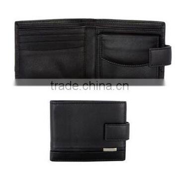 Pure cow leather coin wallet men biflod leather coin pouch wallet