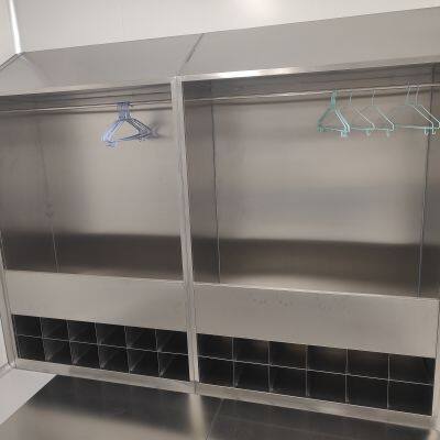 Laboratory Stainless Steel Wardrobe and Shoe Cabinet
