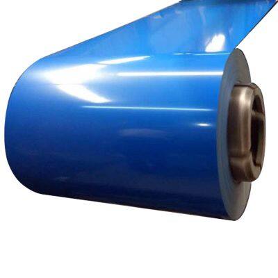 Chapa de aço ondulada galvanizada pré-pintada em cor zinco para telhado de metal, bobina PPGI