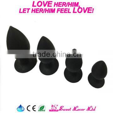 2016 Best selling High quality Anal sex Toys silicone butt plug vagina anal silicone butt plug